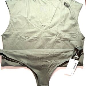 NWT ReoRia Butsmooth Olive Green Bodysuit